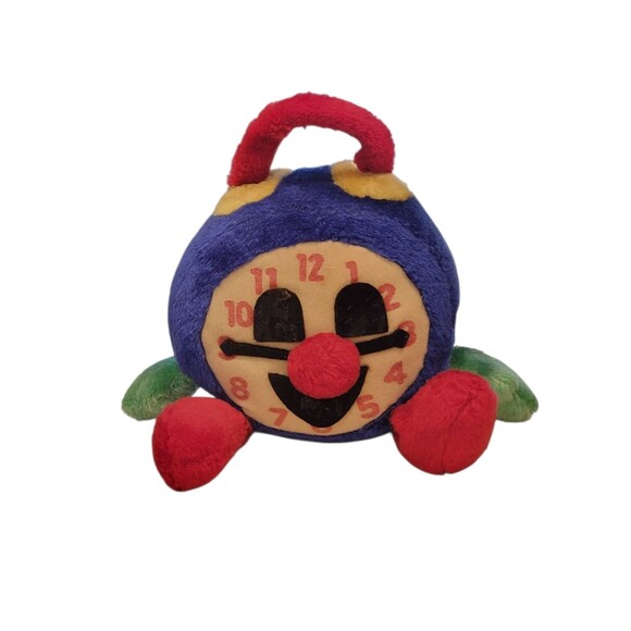 Vintage 10" Wendy's Toys Plush Clock Rare Find READ Made in Korea - Picture 6 of 9